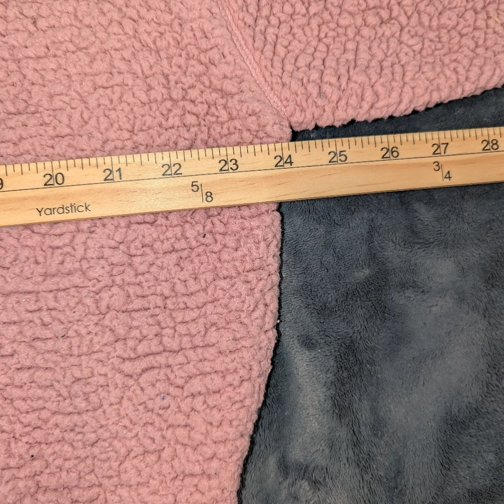Victoria's Secret Y2K Pink Women's Sherpa Crewneck (S) with matching pants (M)